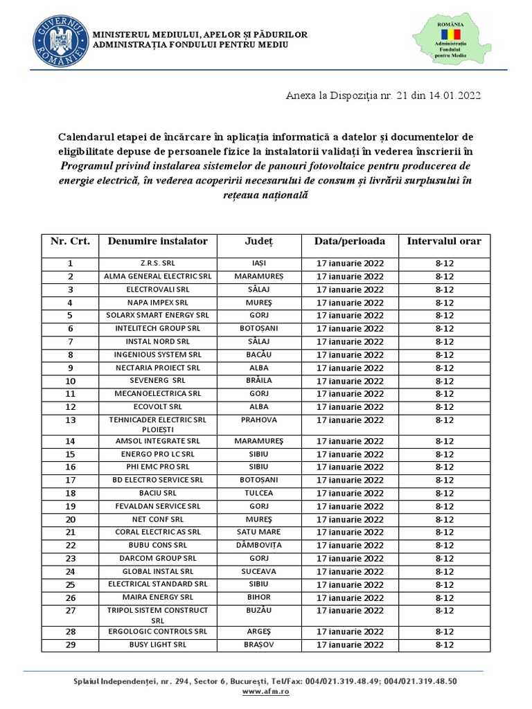 Anexa1-2022 01 14 | PDF
