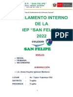 Reglamento Interno IEP SAN FELIPE 2022 Nuevo