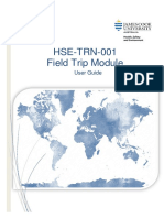 HSE TRN 001 Field Trip Module User Guide