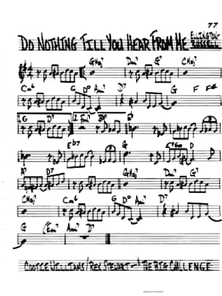 Do Nothing Till You Hear From Me PDF