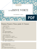 Passive Voice: Rico Mahendra H - Xi Mipa 7