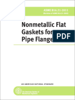 ASME B 16.21 Non Metallic Gaskets For Flanges