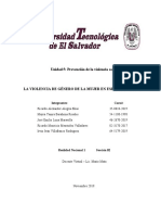 Violencia de Genero de La Mujer en Espacios Publicos