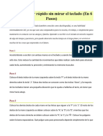 Cómo Escribir Rápido Sin Mirar El Teclado (En 6 Pasos)