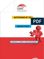 Actividad #07. - Magnetismo Fuerza Magnética