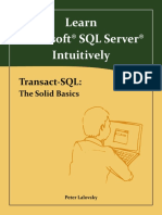 Peter Lalovsky Learn Microsoft SQL Server Intuitively. Transact SQL The Solid Basics