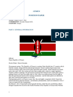 Cfmun Position Paper: NAME: Juanita Galvis Vélez. COMMISSION: Security Council (SC) COUNTRY: Kenya