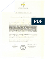 Acta de Grado Especializacion