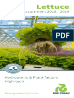 Assortment Booklet Hydroponic Plant Factory Hightech 2018-2019 Reprint Read Pages