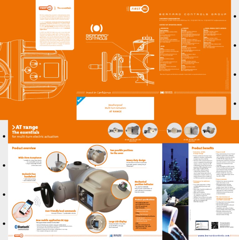 Bernard Controls Specs PDF Actuator Switch