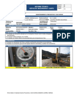 Informe Tecnico MCV S.A.A - 1250 Horas Excavadora