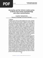 Musicality and The Intrinsic Motive Pulse: Evidence From Human Psychobiology and Infant Communication