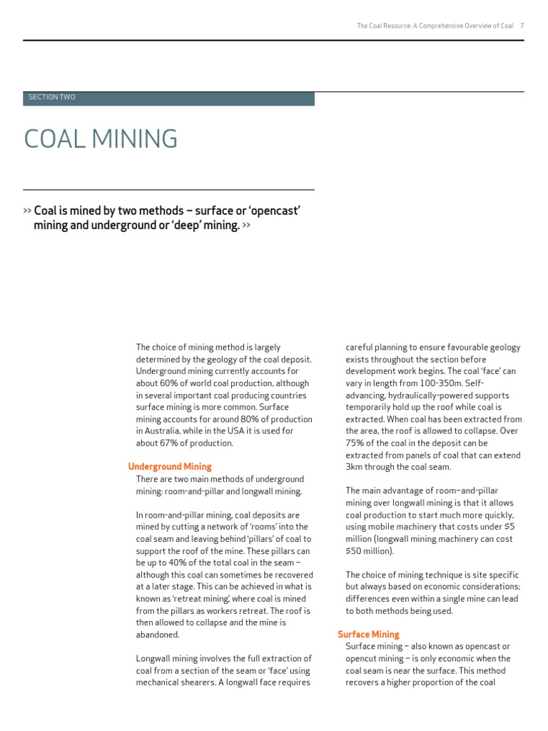 Coal Mining | PDF