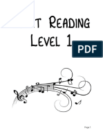 Sight Reading Book Level 1