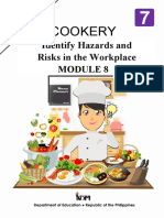 TLE7 - HE - COOKERY - Mod8 - Identify Hazards and Risks in The Workplace - v5