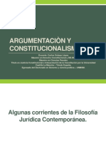 Constitucionalismo y Argumentaciòn