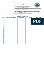 Schools Division Office of Albay Registration Sheet