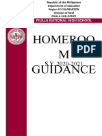 Homeroom Guidance Monitoring Tool Evaluation Sdo Level