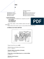 Cálculo de dimensões de roscas triangulares