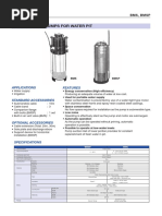 Submersible Pumps For Water Pit: Applications Features