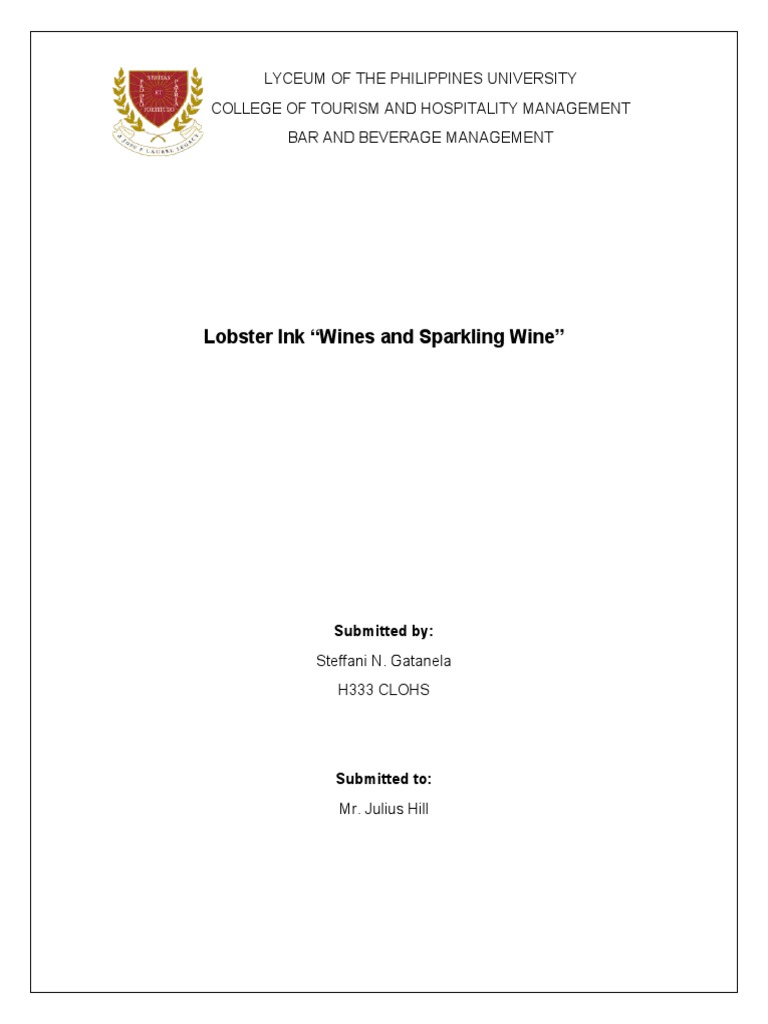 Wines and Sparkling Wine Overview | PDF | Social Science | Religion ...