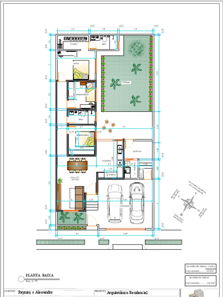Planta Baixa Casa Completa | PDF
