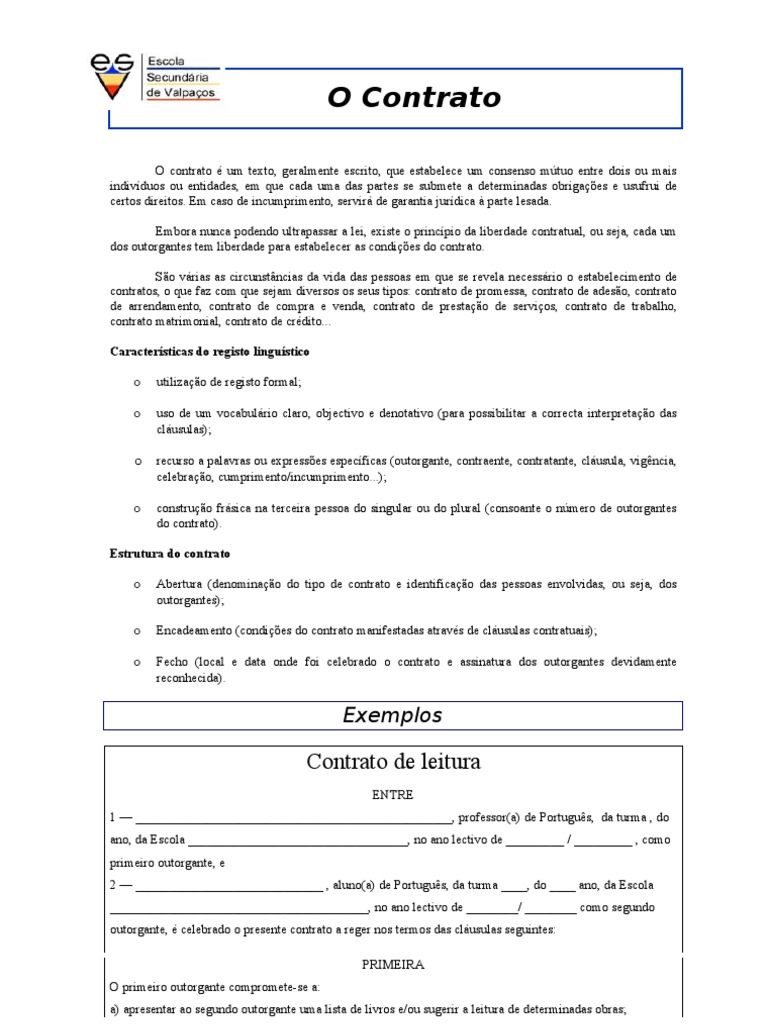 Contrato de Leitura | PDF | Lei das Obrigações | Instituições sociais