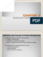 CHAPTER 3 (Introduction To The Project Management)
