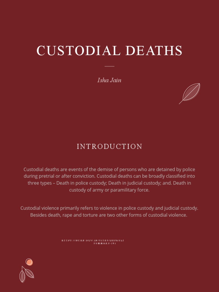 dissertation on custodial violence