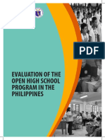 Evaluation of The Open High School Program in The Philippines