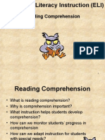 Enhancing Literacy Instruction (ELI): Reading Comprehension Strategies