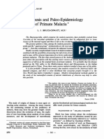 6.paleogenesis and Paleo-Epidemiology of Primate Malaria
