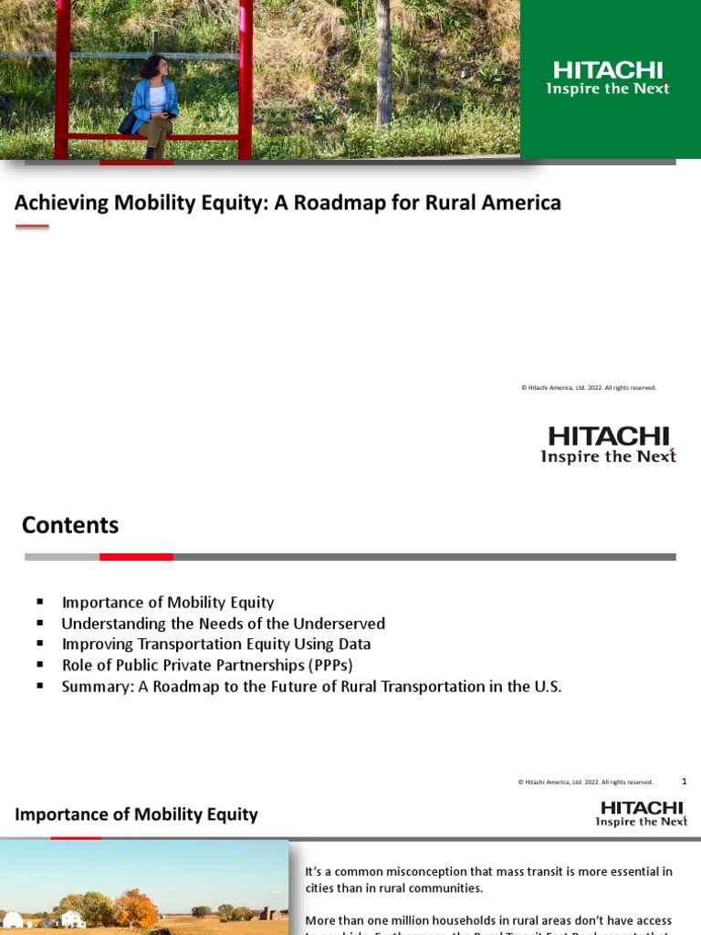 Mobility Equity and The Future of Rural Transportation in America PDF