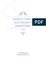 Unidad II Tarea 2 Electricidad y Magnetismo