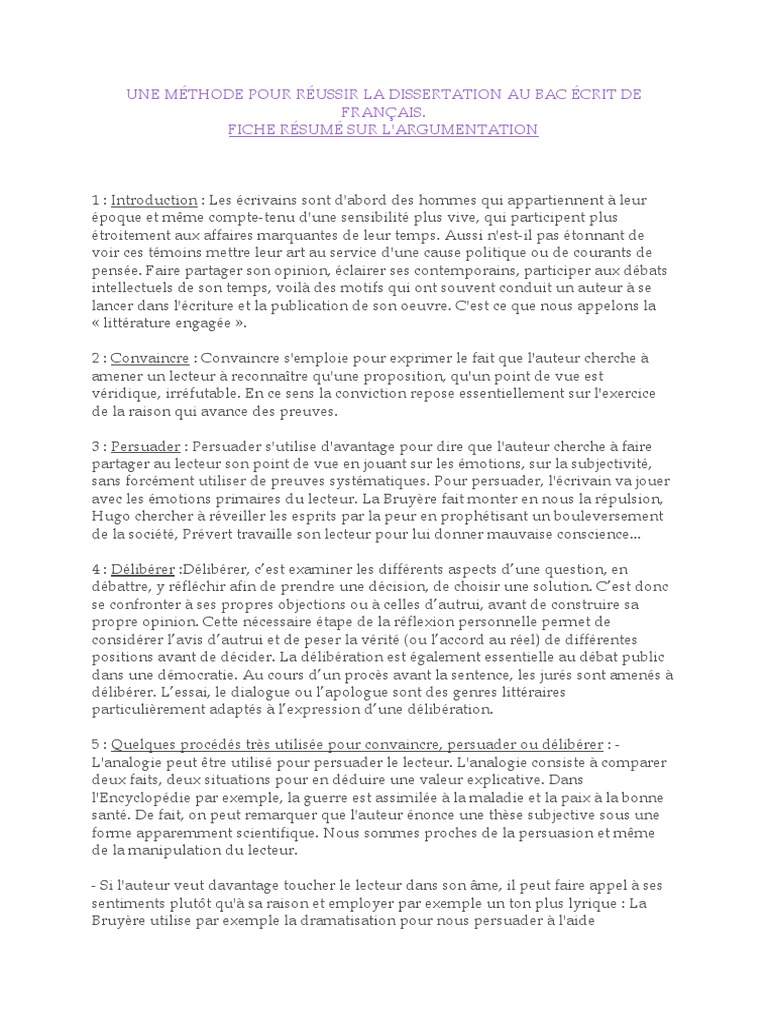 apprendre la dissertation pdf