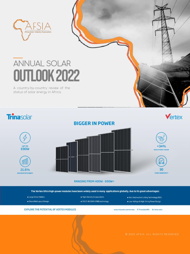AFSIA Annual Outlook Report 2022 Final 1 | PDF | Photovoltaics ...