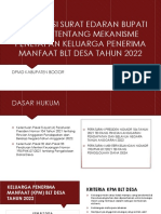 Sosialisasi Se Bupati Bogor Penetapan KPM 2022