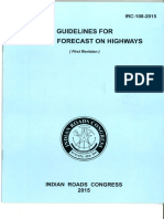 IRC 108 -2015 Guidelines for Traffic Prediction on Rural Highways