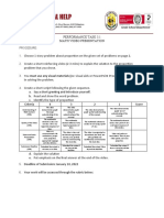 Performance Task 3.1 Math Video Presentation: Procedure: 1. 2