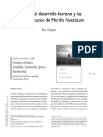 La ética del desarrollo humano y los métodos de Martha Nussbaum