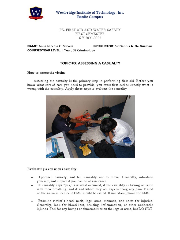 Pe Topic3 | PDF | Pulse | First Aid