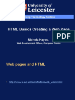 HTML Basics Creating A Web Page: Learning Technology Section
