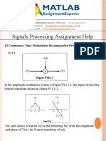 Signal Processing Assignment Help