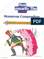 Not Necessarily The Monstrous Compendium