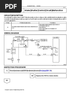 DTC 33 Intake Shutter Control Circuit Malfunction