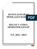 Kunci Jawaban Penhar Kelas 5 Genap Tp. 2021-2022