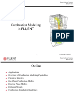 Combustion Modeling in Fluent: Fluent Software Training MTG-97-183