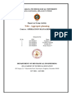 Title:-Aggregate Planning: Course: Operation Management