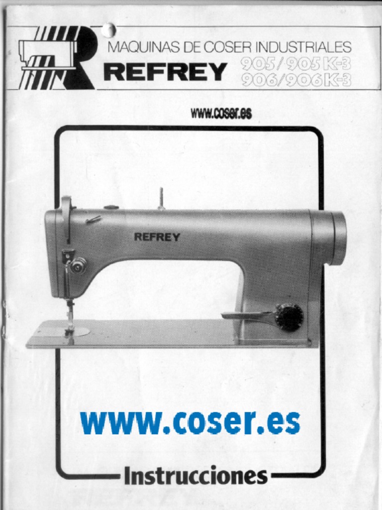 Refrey 906 Sewing Machine | PDF