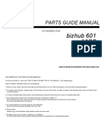 Parts Guide Manual: Bizhub 601 A0Pp